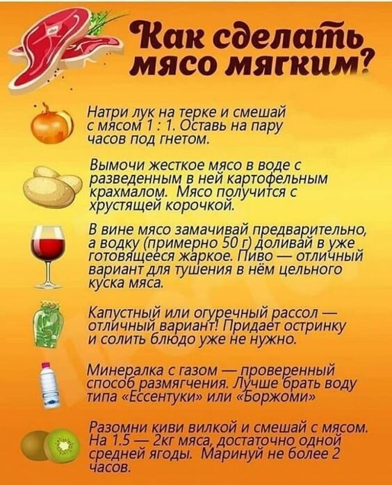 Полезные шпаргалки хозяюшкам на кухню