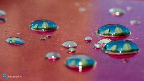 Пейзажи в капельках воды