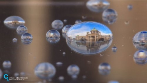 Пейзажи в капельках воды