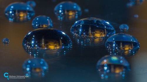 Пейзажи в капельках воды