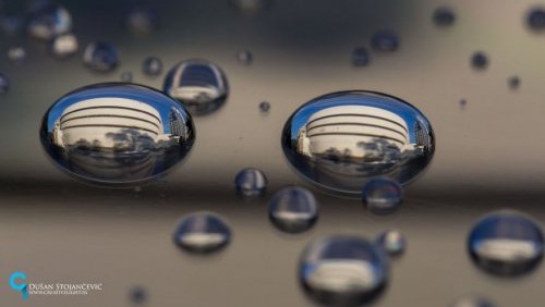 Пейзажи в капельках воды