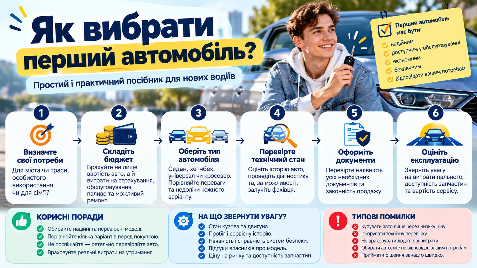 Купуєш перше авто на вторинному ринку? Тримай корисні поради