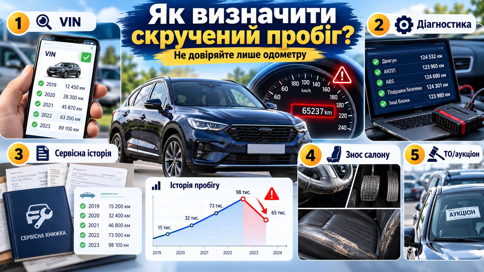 Як визначити скручений пробіг. Основні признаки, які на це вказують